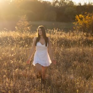 Golden hour in beautiful fields in Northern Virginia